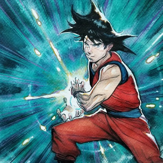 El artista de Marvel Olivier Coipel comparte una versión impresionante de Goku de Dragon Ball